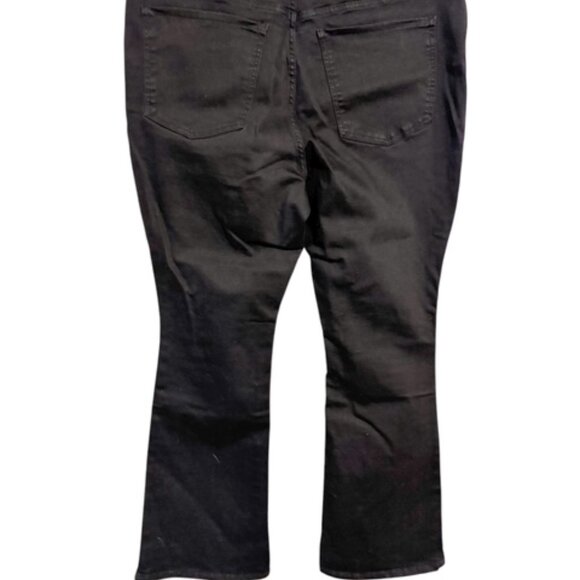 NWT BLACK HIGH-RISE BOOTCUT JEANS SIZE: 16 PETITE #O - Picture 5 of 10